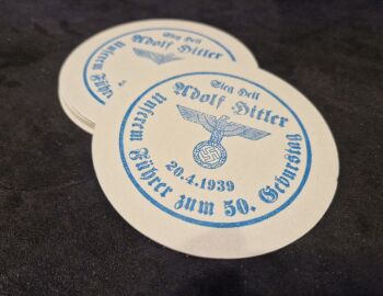 Adolf Hitler Geburtstag - Pulpboard Coasters (6)