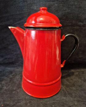 Schindler Factory Enamelware Coffee Jug