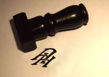 Adolf Hitler monogram rubber hand stamp