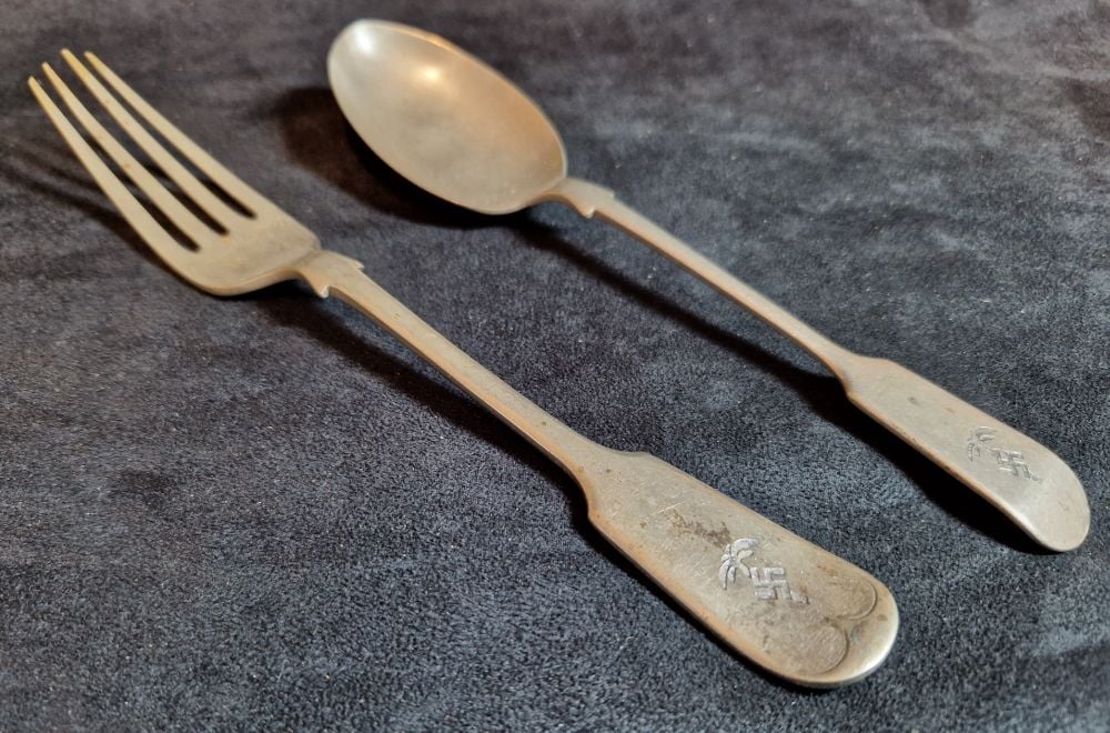 Afrika Korp fork and spoon (pair)