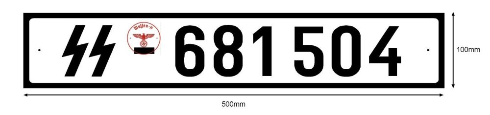 vehicle front plate measurements