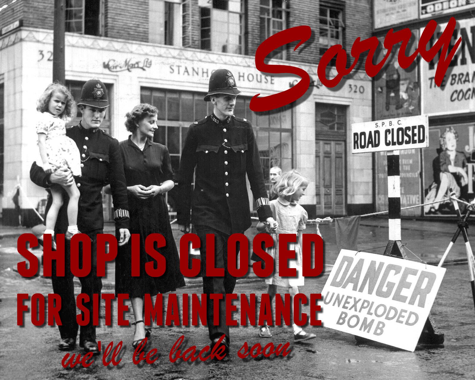 Shop Closed Maintenance