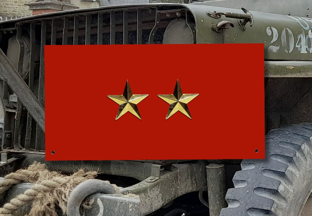 General Officer Rank ID/Rank Plate 2 STAR