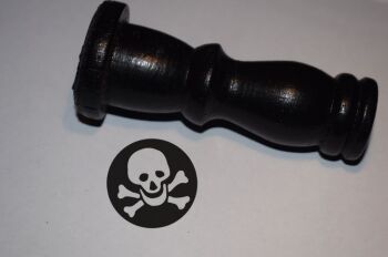 Skull Zyklon Rubber Stamp