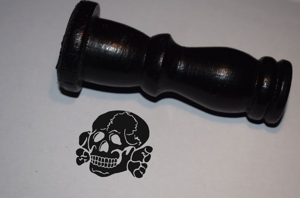 Skull Totenkopf Rubber Stamp