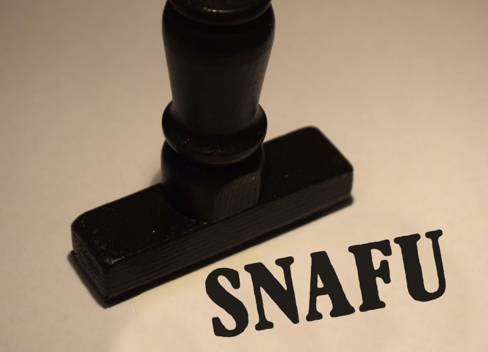 SNAFU Rubber Stamp