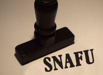 SNAFU Rubber Stamp