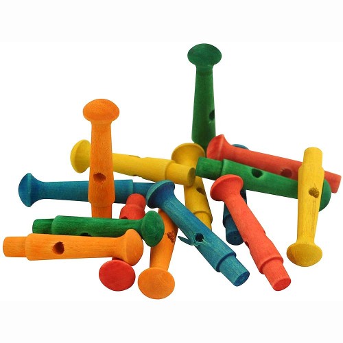 Zoo-Max Colourful Wooden Dowel Pegs 15pk