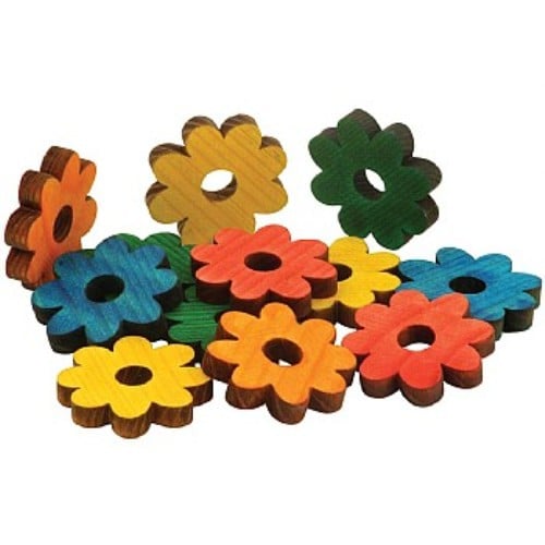 Zoo-Max Colourful Wooden Pine Daisys, 1pk