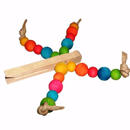 Oscar, Colourful Foot Toy for Medium to Large Parrots