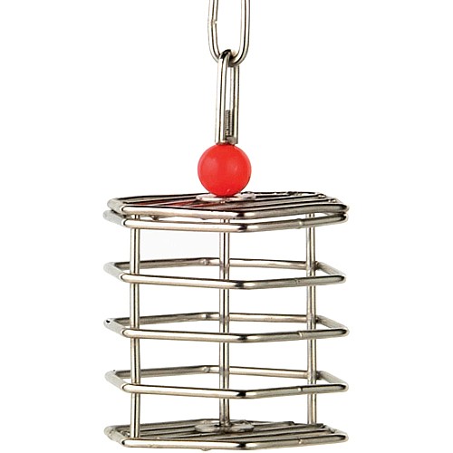 Stainless Steel Foraging Toy Baffle Cage Small