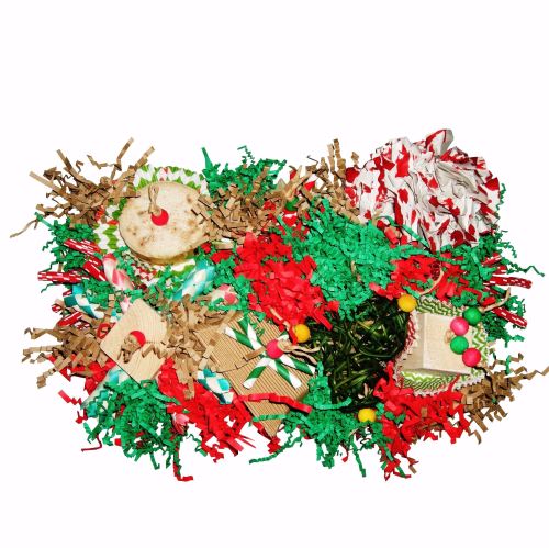 Christmas Seagrass Activity Mat- Kringle - for light shredders, Mini to Large Parrots 