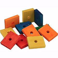 Zoo-Max Colourful Wooden Chunky Slices Medium, 12pk