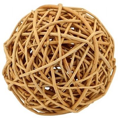 Giant Munch Ball-9cm Woven Willow Chew Toy for Parrots 2PK