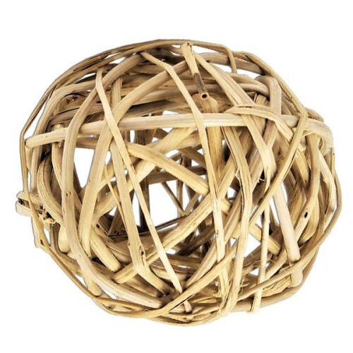 Natural Vine Balls - 8cm Giant Woven Vine Chew Toy for Parrots 4pk