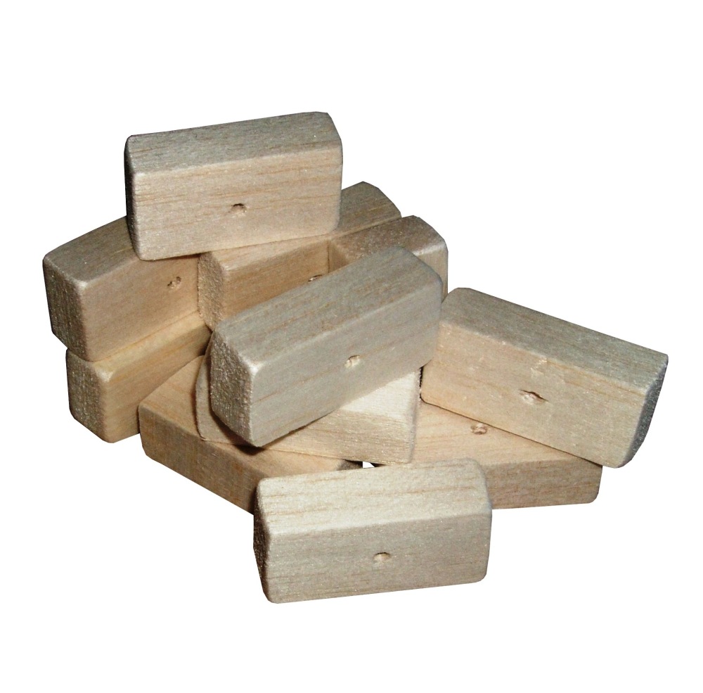 Balsa blocks for little parrots to enjoy