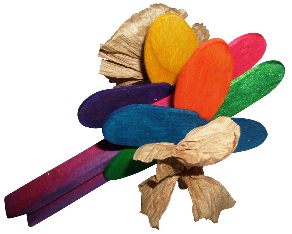 Parrot foot toys, Flower Power, safe and great for feet & beaks