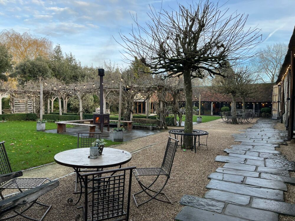 December wedding Tythe Barn