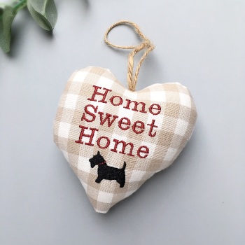 Home Sweet Home Dog Lovers Heart Decoration 