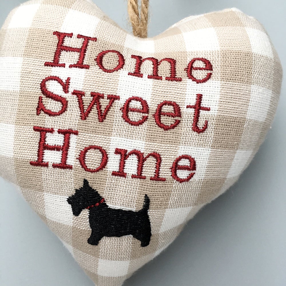 Home Sweet Home Dog Lovers Heart Decoration 