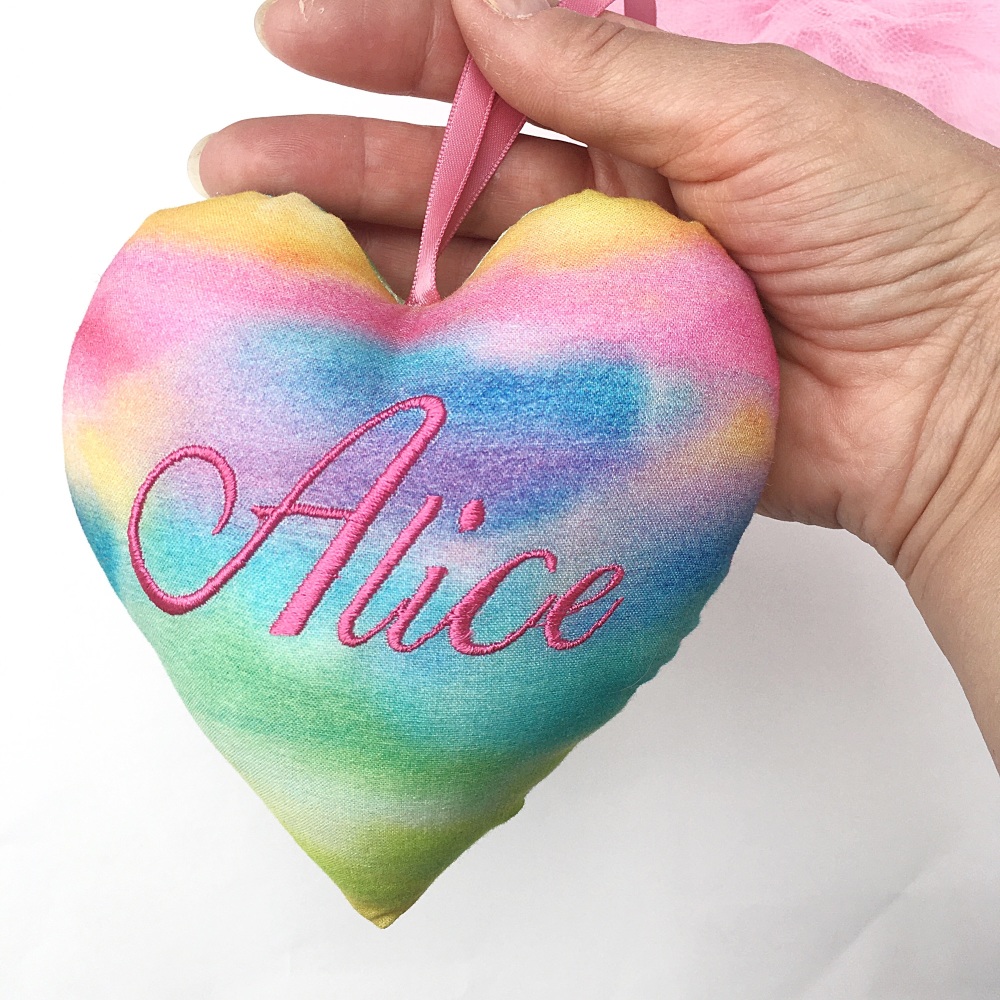 Personalised Rainbow Heart