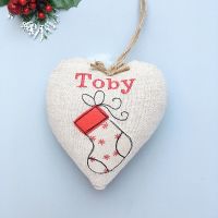 Personalised Christmas Stocking Heart
