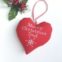 Personalised Red Christmas Heart