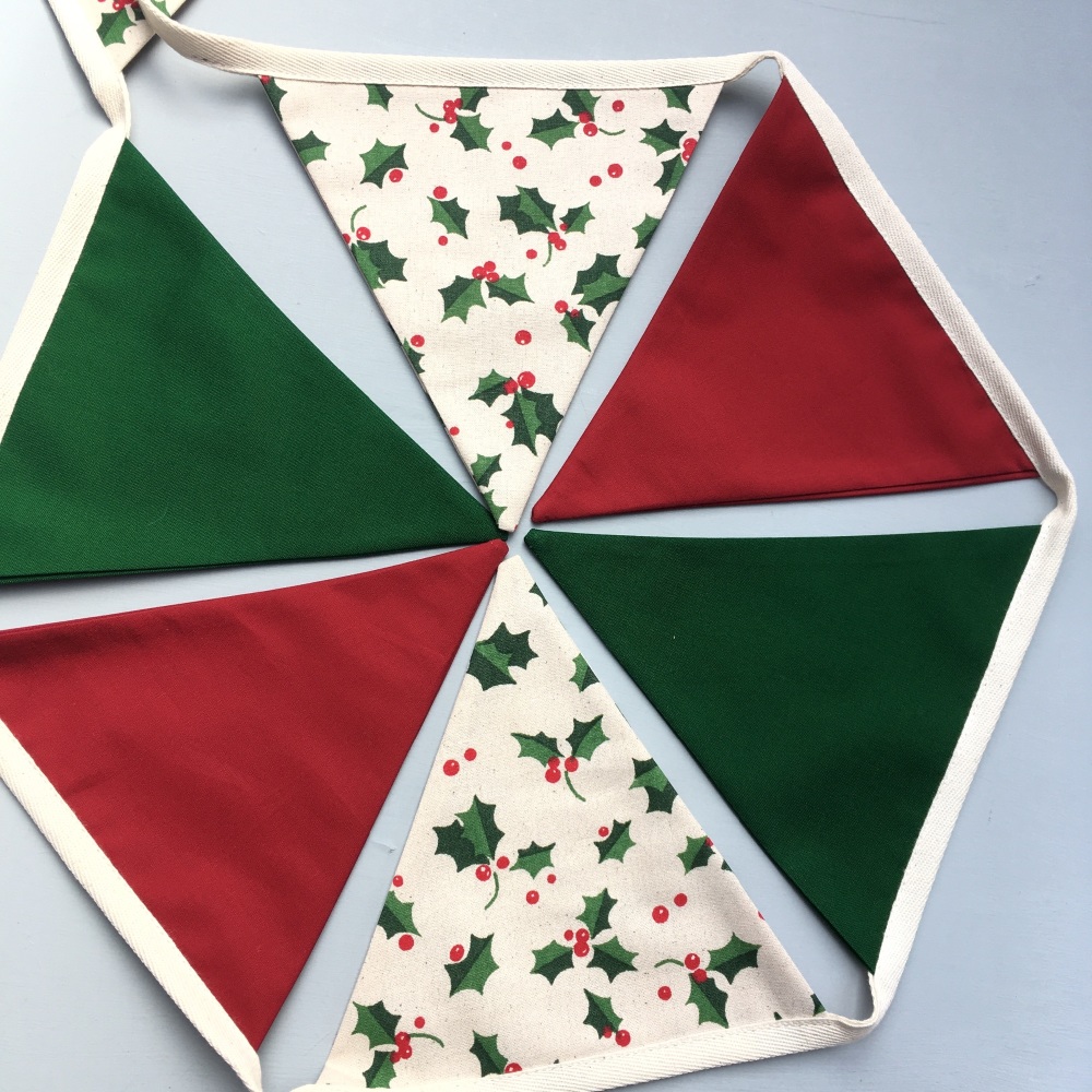 Christmas Holly Bunting 1.5m