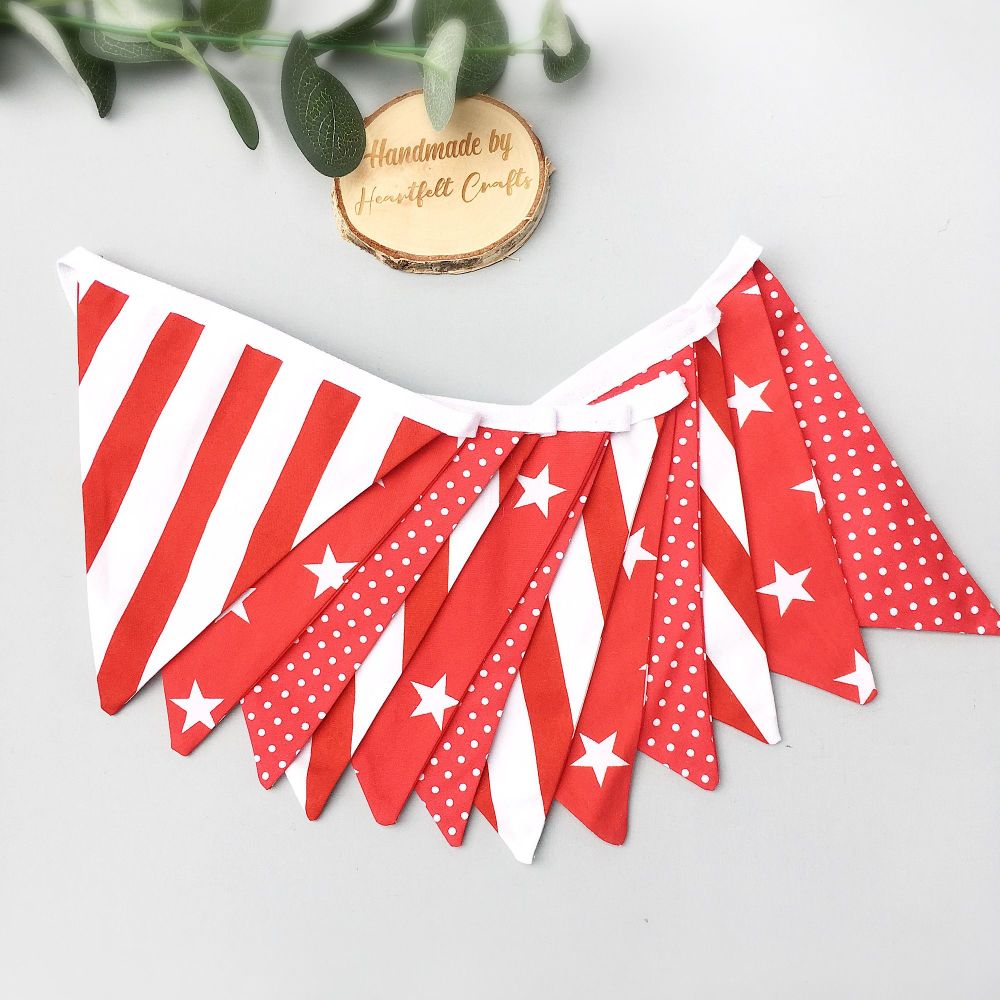 Red & White Bunting