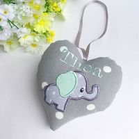 Grey & Mint Elephant Heart