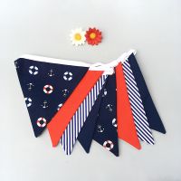Nautical Bunting in navy & red