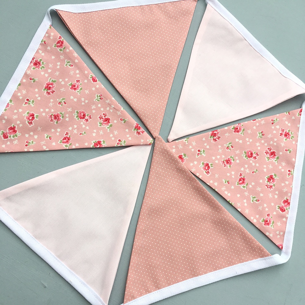 Pink Floral Bunting 