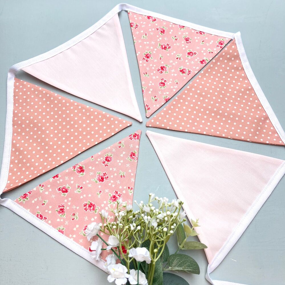 Pink Floral Bunting
