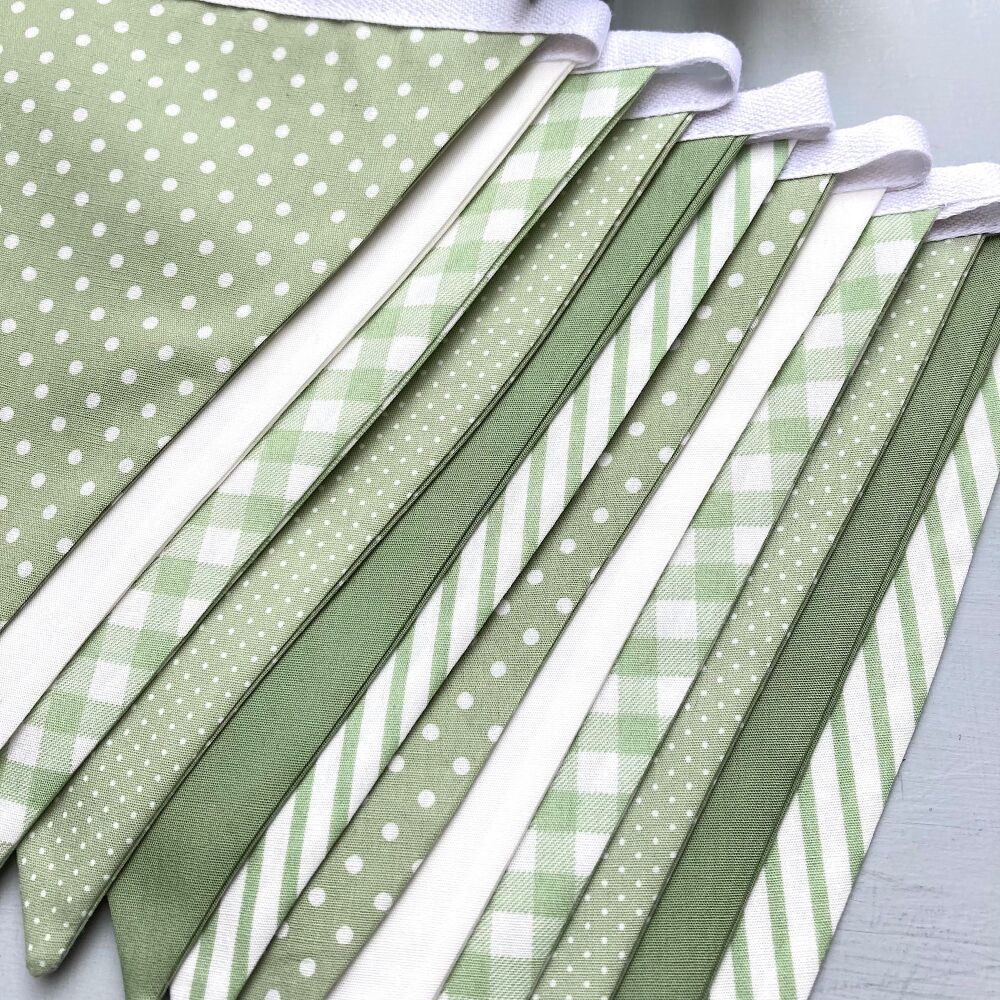 Sage Green Bunting (6 fabrics)