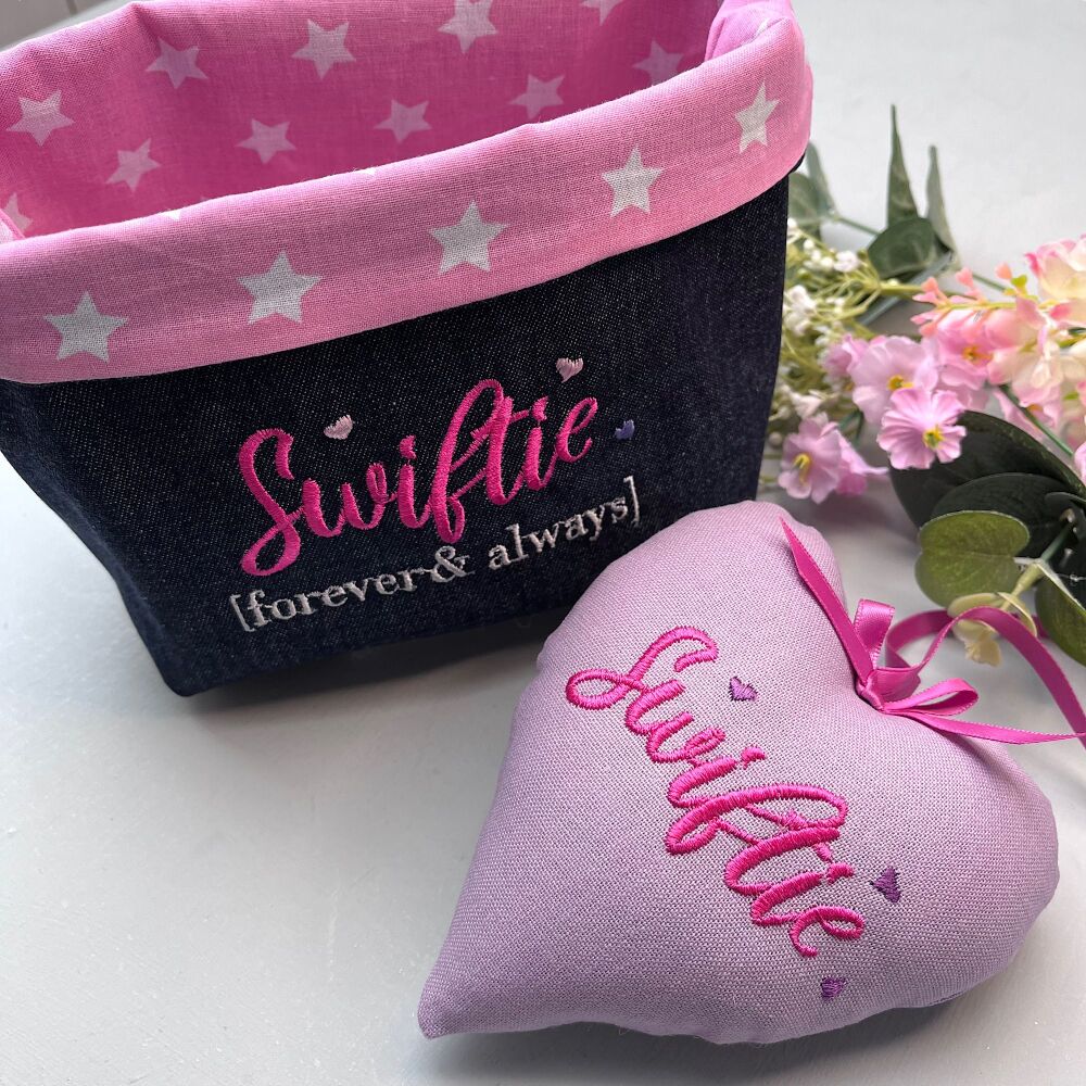 Swiftie Embroidered Lilac Heart