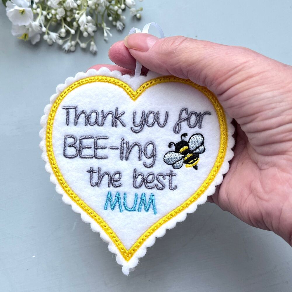 Best Mum Felt Heart