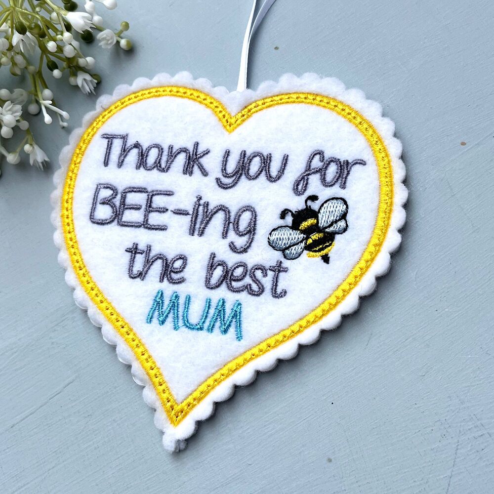 Best Mum Felt Heart