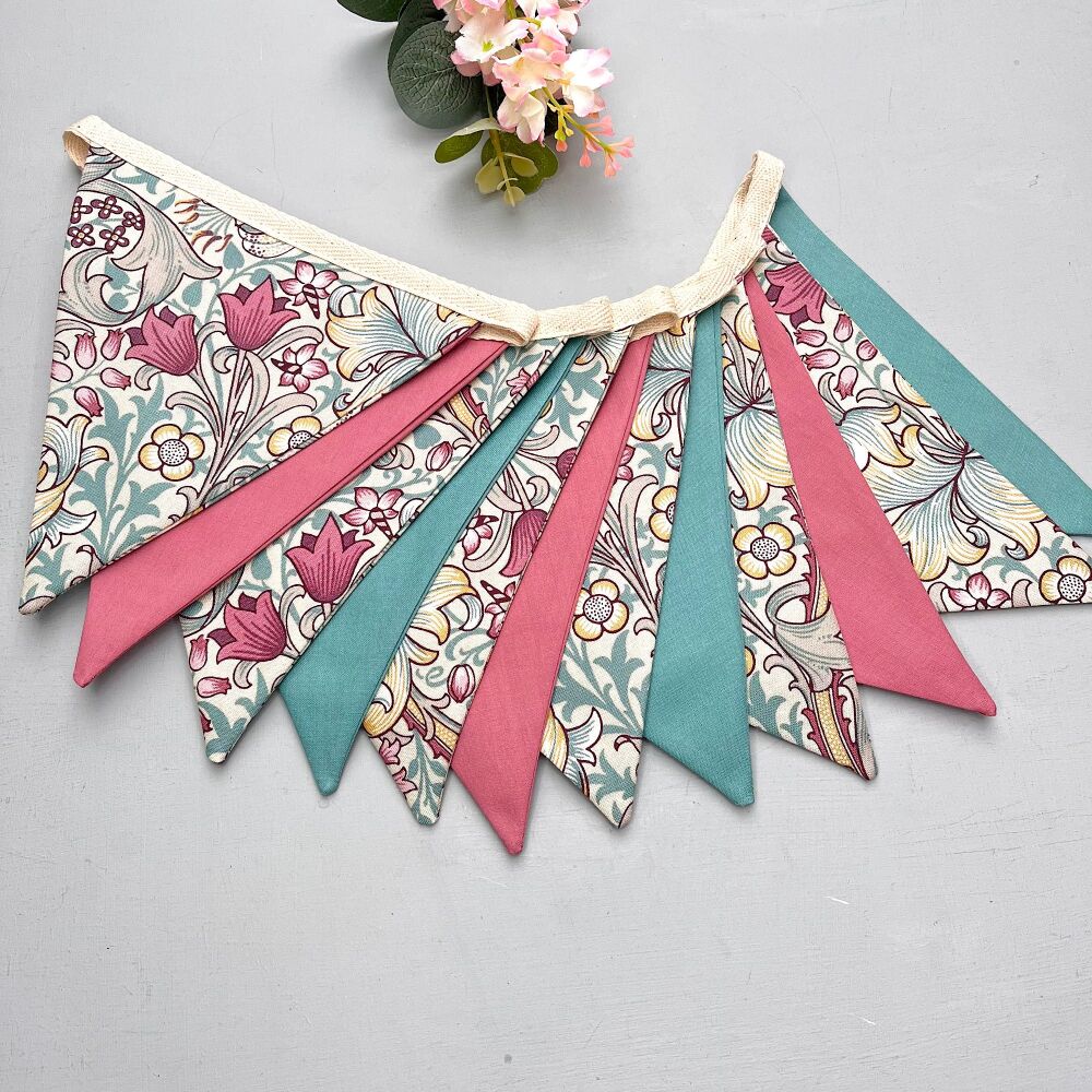 William Morris Fabric Bunting