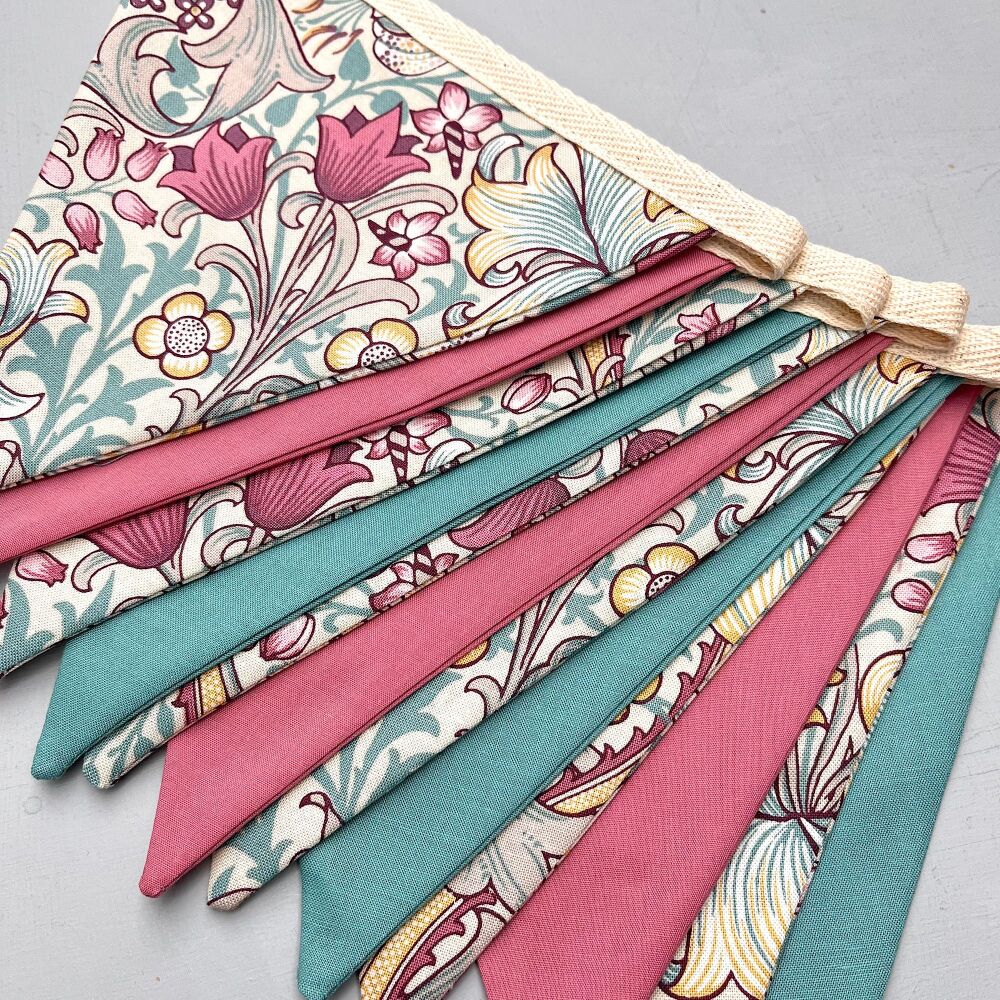 William Morris Fabric Bunting
