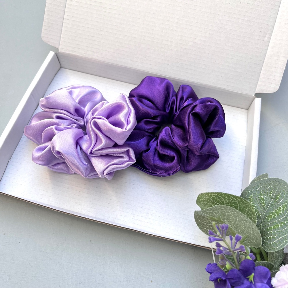 Pair of Purple Scrunchies
