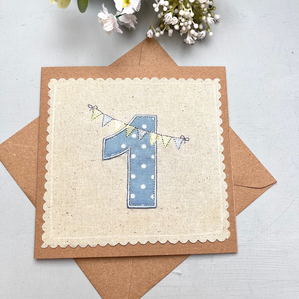 First Birthday Boy Card