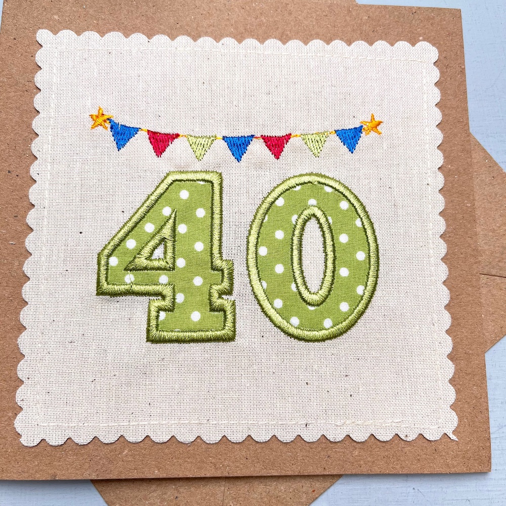 40th Birthday Card