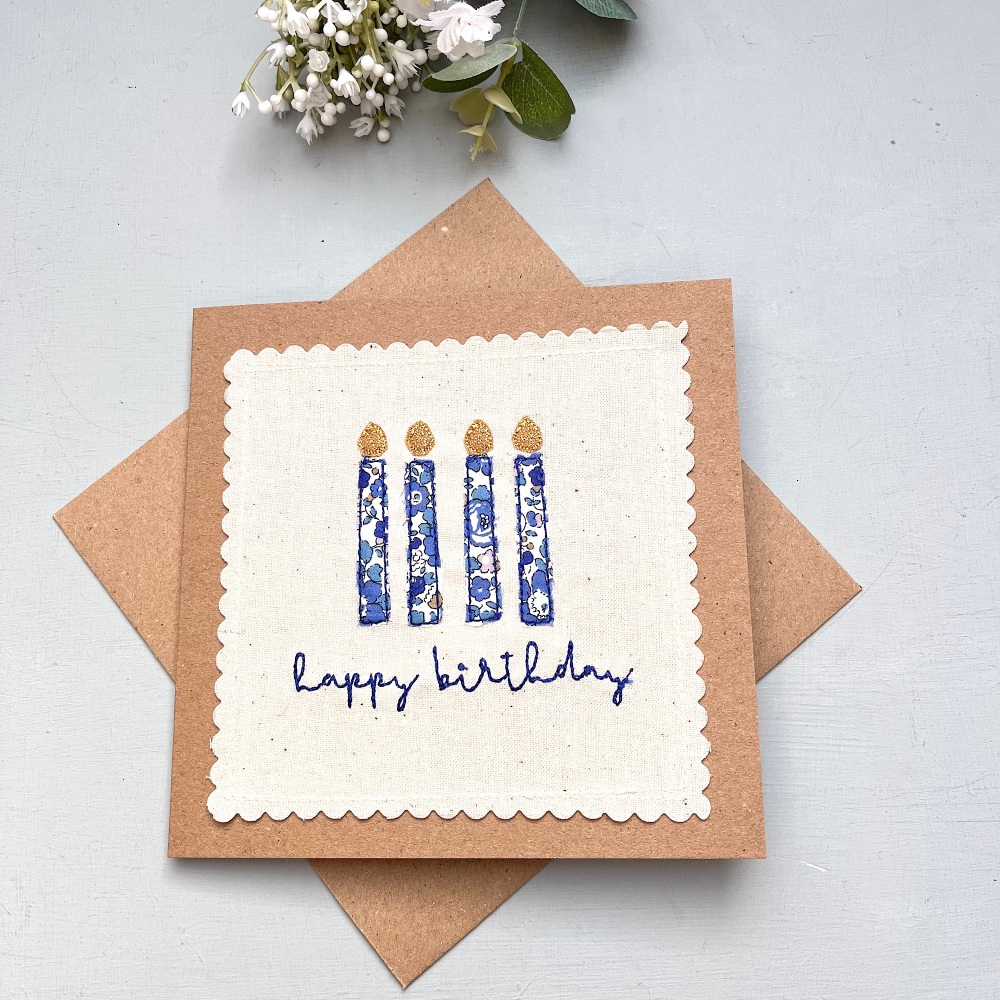Birthday Card with candles