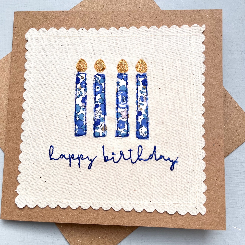 Birthday Card with candles