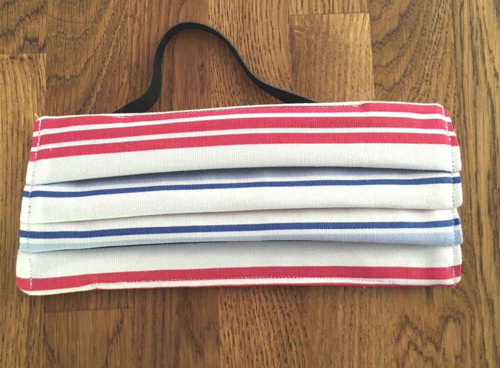 Face Mask - Red and Blue Stripe