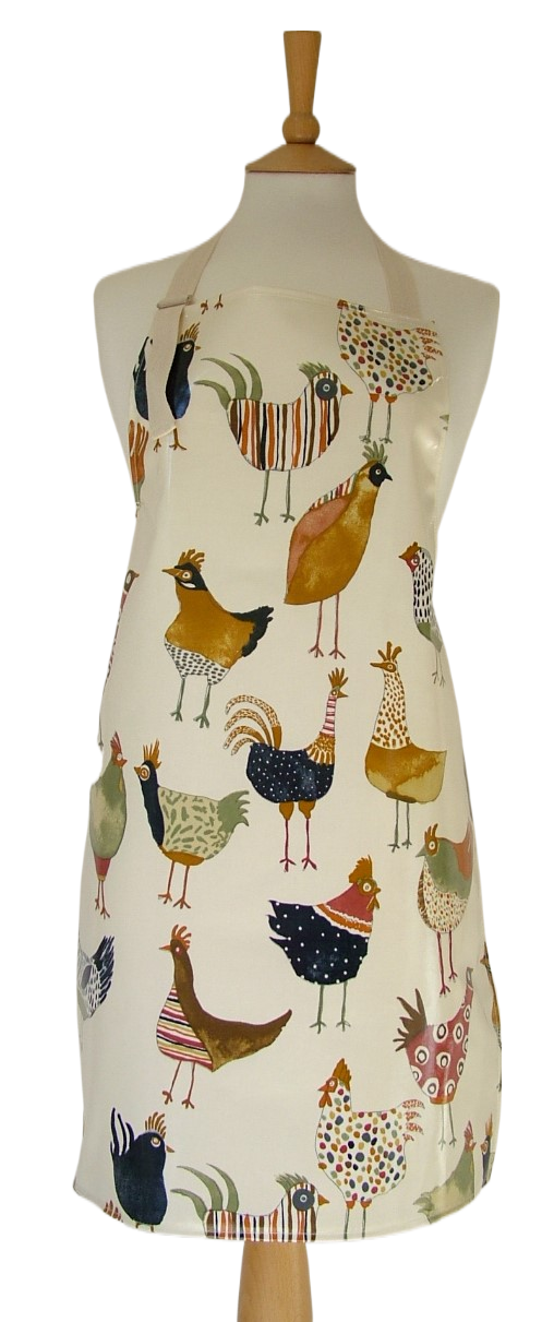 Hens Adult Oilcloth Apron