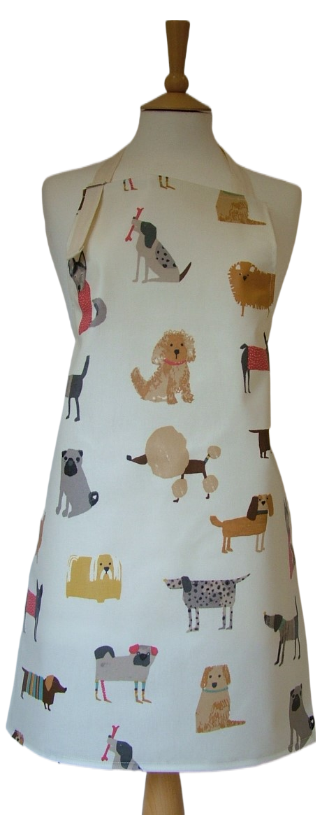 Dogs Adult Oilcloth Apron