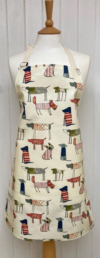 Dogs Adult Oilcloth Apron
