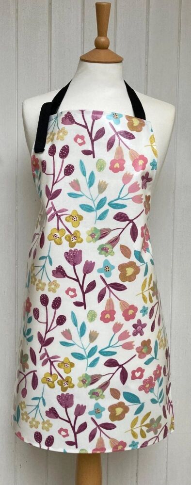 Cottage Garden Adult Oilcloth Apron