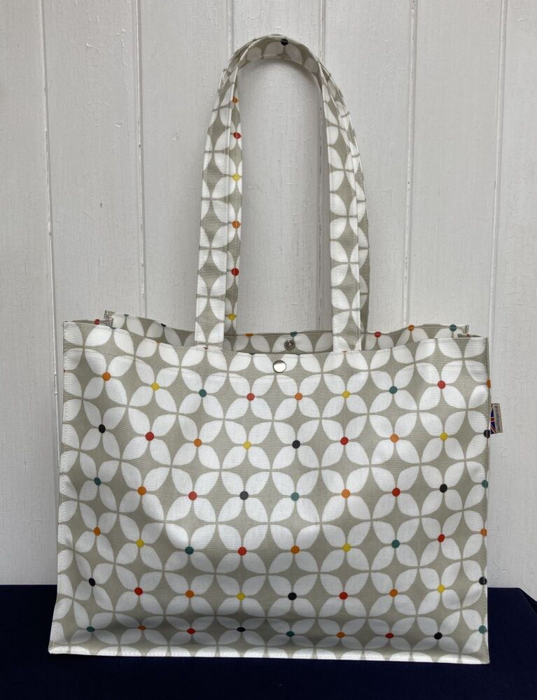 Zap Long Handle Oilcloth Gusset Bag